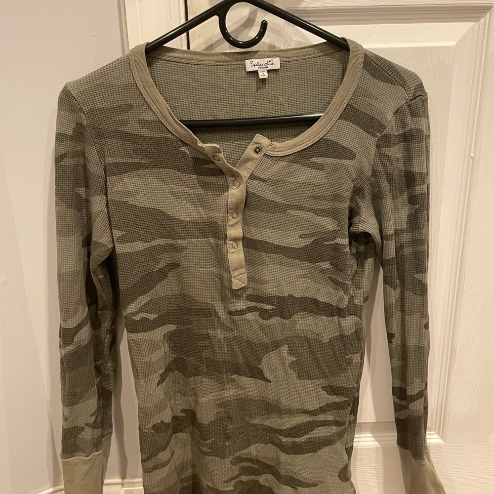 Splendid Camo Button shirt